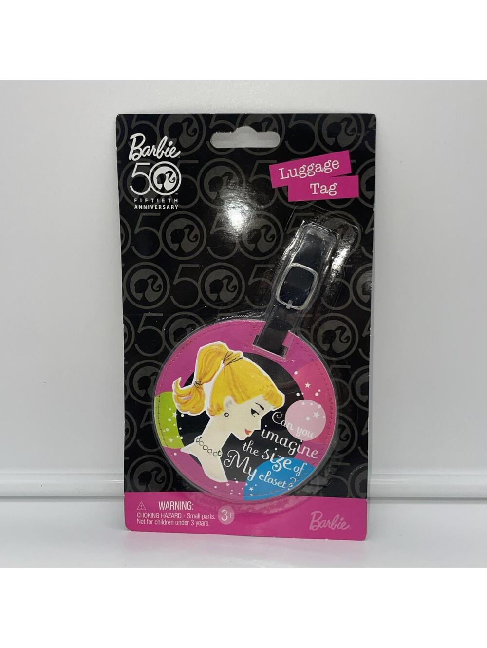Mattel Barbie 50th Anniversary Luggage Tag - Unopened Package - BRAND NEW!